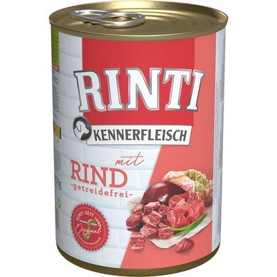 Rinti Kennerfleisch mix: hovädzie, hydinové srdiečka 24 x 400 g