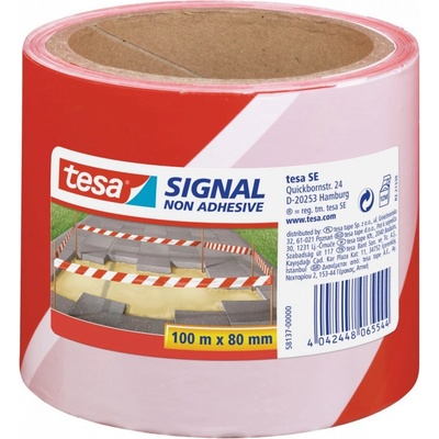 Tesa Výstražná páska 80 mm x 100 m červeno-biela