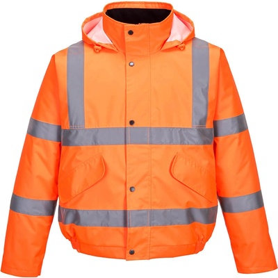 PortWest S463 Hi-Vis Bomber Výstražná pracovní pasová bunda oranžová