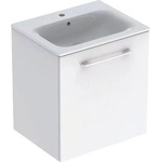 Geberit Комплект стенен шкаф и мивка Geberit Selnova бял, 1 врата, 60 см (501.252.00.1)