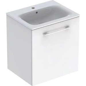 Geberit Комплект стенен шкаф и мивка Geberit Selnova бял, 1 врата, 60 см (501.252.00.1)