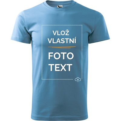 Tričko s potiskem azurová – Zbozi.Blesk.cz