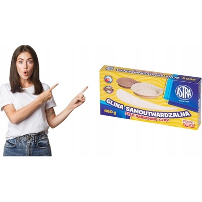 Astra Samotvrdnúca hlina 460g Biela
