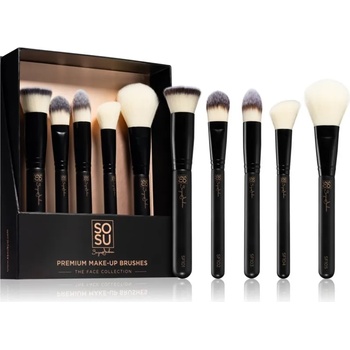 SOSU Cosmetics Premium Brushes The Face Collection комплект четки за съвършен външен вид 5 бр