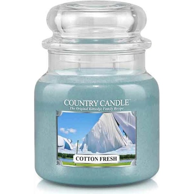 The Country Candle Company Country Candle Cotton Fresh ароматизирана свещ средна 2 фитила (453 g),