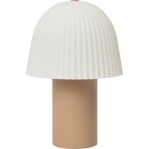 ferm LIVING Безжична настолна лампа Frill 22 см бяло-розова (1104271029)