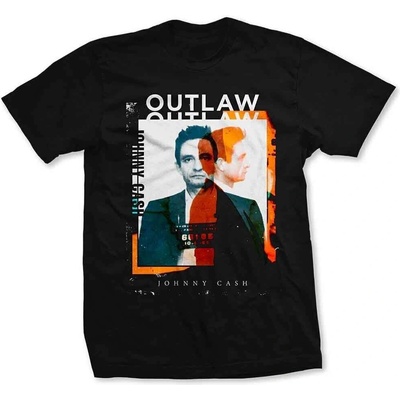 Johnny Cash Outlaw Photo Black M Риза (JCTS16MB02)