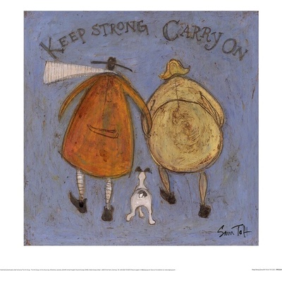Umelecká tlač Sam Toft - Keep Strong Carry On, 40 × 40 cm