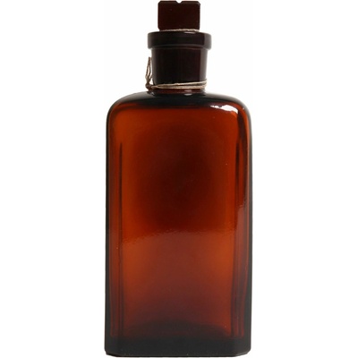 Láhev skleněná hranatá s broušeným hrdlem 250 ml HNĚDÁ 820294-250