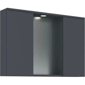 ASIR GROUP Огледален шкаф за баня 95 см с LED осветление Asir Purus Desna 100 антрацит мат (785PNC1253)