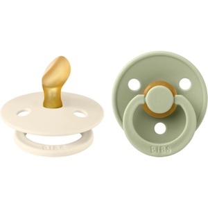 BIBS Анатомични залъгалки Bibs - Colour, Ivory-Sage, 0-6 м, 2 броя (2111416) - baby