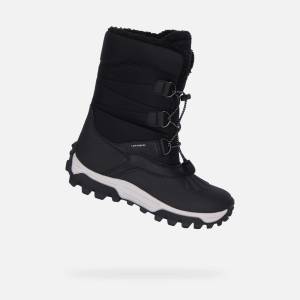 Geox Черна детска зимна обувка Geox Himalaya Geox | Cheren | Момчешки | 36