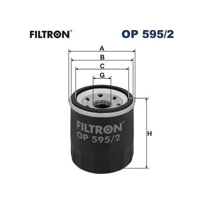 Olejový filter FILTRON OP 595/2