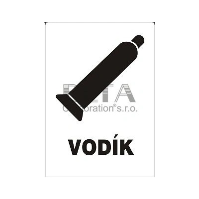 Samolepka Vodík 150 x 210 mm Varianta: Samolepící fólie