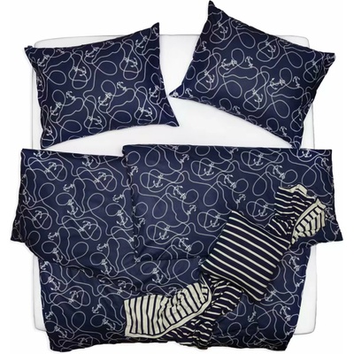 SCANquilt Obliečky klasik design anchor 140x220 70x90