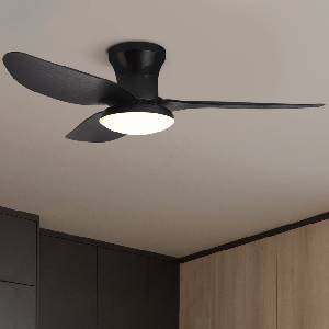 Brilagi - LED регулируем таванен вентилатор LED/30W/230V 3000-6500K черен + DO (BG1608)