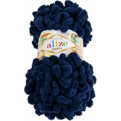 BELLATEX Priadza Puffy 100 g - 58 tmavo modrá