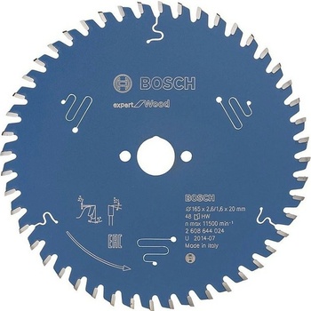Bosch Pílový kotúč Expert for Wood 165 x 20 x 2,6 mm, 48 1ks 2608644024