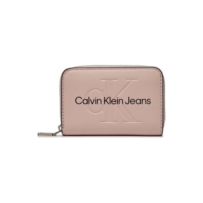 Calvin Klein Jeans Голям дамски портфейл Sculpted Med Zip Around Mono K60K607229 Розов (Sculpted Med Zip Around Mono K60K607229)
