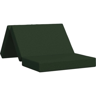 vidaXL Сгъваем диван легло 100 x 67 x 45 см Тъмнозелено (900199)