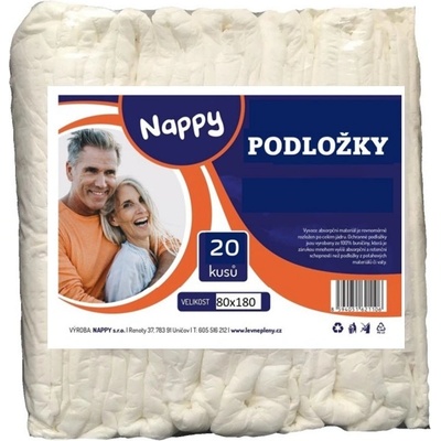 Nappy Ochranné podložky na postel 80 x 180 cm 20 ks