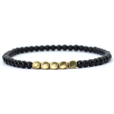 Daniel Dawson Korálkový náramek Diego Obsidián NR2210 Černá