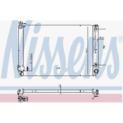 Chladič, chlazení motoru NISSENS 646887