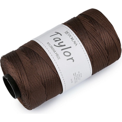 Nylonová pletací příze Taylor 250 g, střední, 13 hnědá tmavá