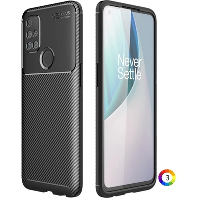OnePlus Nord N10 5G Удароустойчив Carbon Fiber Калъф2 и Протектор