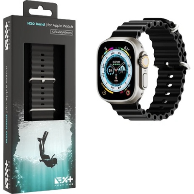 Next One Каишка Next One - H2O, Apple Watch, 45/49 mm, черна (AW-4549-H2O-BLK)