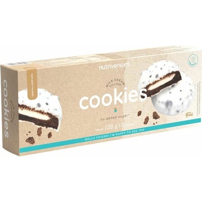 Nutriversum Food Cookies Sušenky s krémem 128 g
