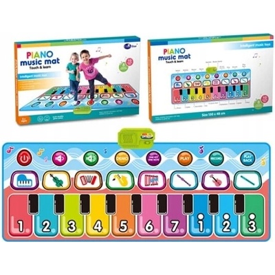 MalPlay Hudobná podložka 130 x 48 cm interaktívna s nahrávaním