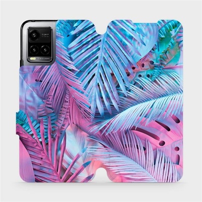 Mobiwear Flip Vivo Y33s MG10S Fialové a modré listy