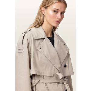 AllSaints тренч дамски с памук LINNIE LIB (W028OF)