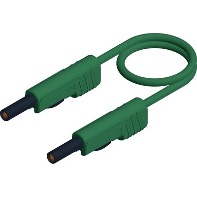 4 mm test lead, contact-protected, stackable, 50 cm