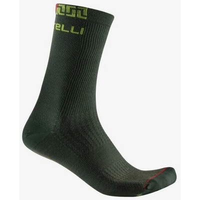 Castelli 24530 BANDITO MERINO 18 tmavo zelené