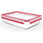 Tefal - Контейнер за храна 3 л MSEAL GLASS червен/стъкло (GS0283)