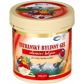 Topvet Tatranský bylinný masážní gel hřejivý 250 ml