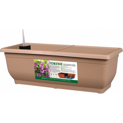 Nohelgarden Truhlík samozavlažovací TORENIE MODERN plastový matný 50 cm