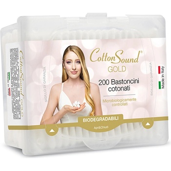 Image 1 of Cotton Sound Клечки за уши Cotton Sound - Gold, 200 броя (1666815)