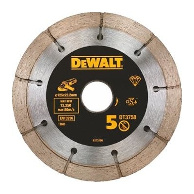 DeWALT DT3758 Diamantový kotouč do drážkovací frézy, 125 mm