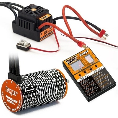 KONECT COMBO BRUSHLESS 100Amp WP s 4P 4274SL 2000Kv motorem + programovací karta