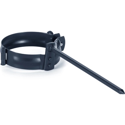 Evromat Objímka s tŕňom pre odkvapový zvod 100 mm 200 mm pozink lak RAL 7016 antracit