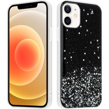 Pouzdro Maxximus MX SHINE iPhone X/ XS, černé s třpytky