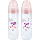 Nuk New Classic láhev Love silikon bílá 250ml