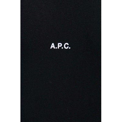 APC Памучна тениска A. P. C. t-shirt boxy micro logo GOTS (COHBW.H26386)