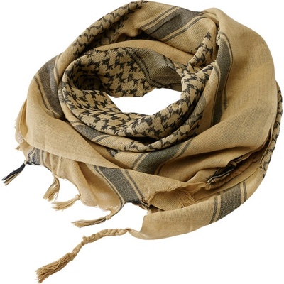 Šátek Palestina Shemag Scarf okrová černá