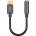 Baseus Кабелна редукция от USB - C на 3, 5 мм аудио жак L54 (женски) - Черна KP29134