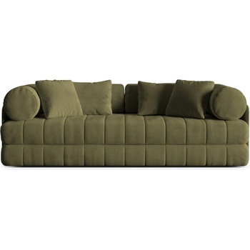 Cosmopolitan Design Зелен кадифен сгъваем диван 206 cm Kemi - Cosmopolitan Design (COS_3SF_44_F1_KEMI3)