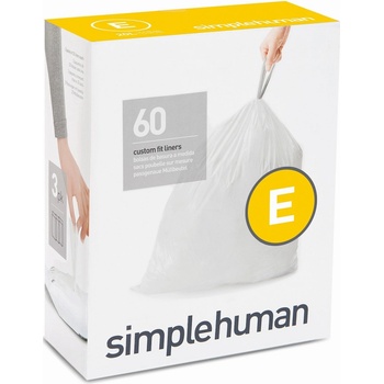 Simplehuman Sáčky 20 L typ E zatahovací 3 x 20ks 60 sáčků 20 µm CW0255-1